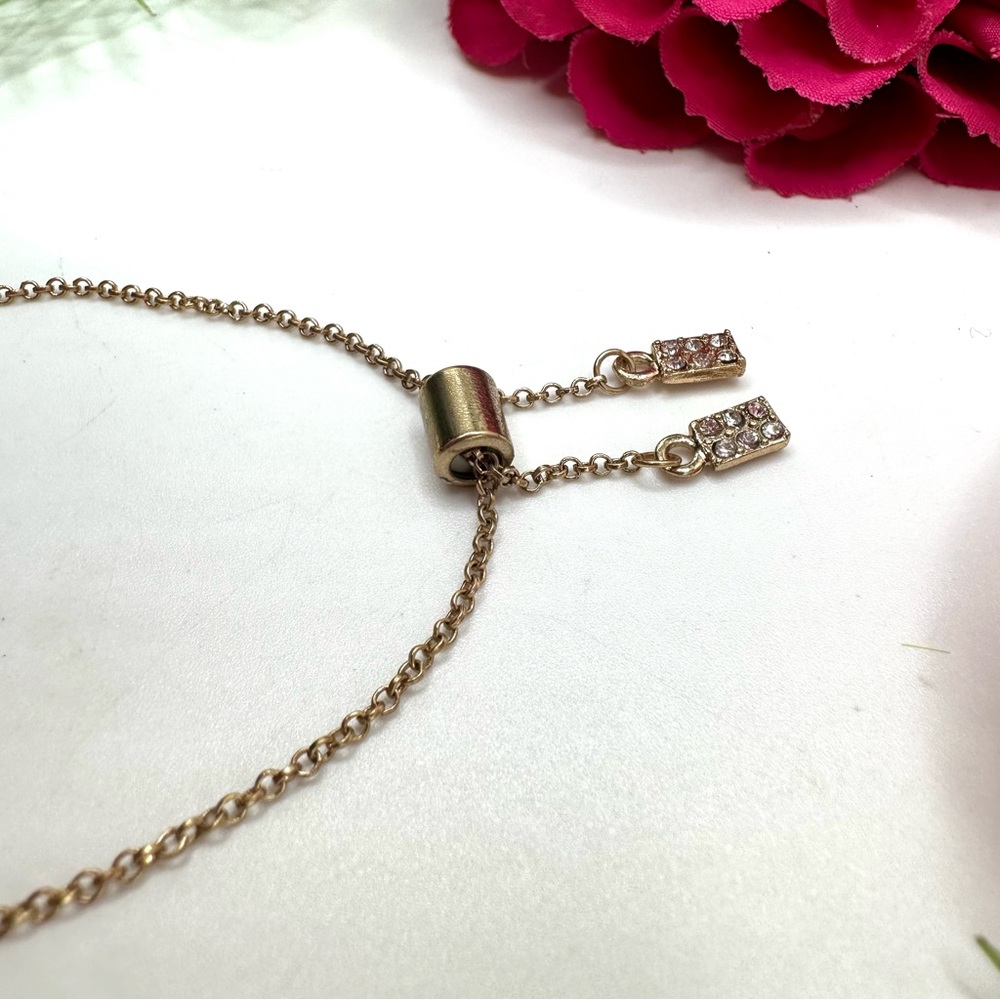 NEW⚜️”Addie” Mint Green Crystal Pavé Dog Tag Bracelet - Picture 4 of 6